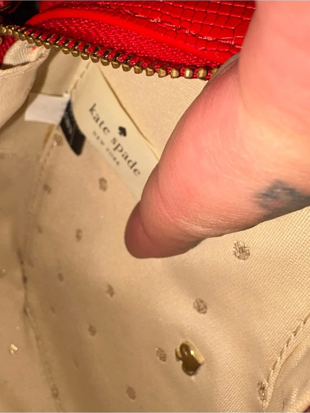 kate spade “secret admirer” Red Heart-Shaped Crossbody Bag